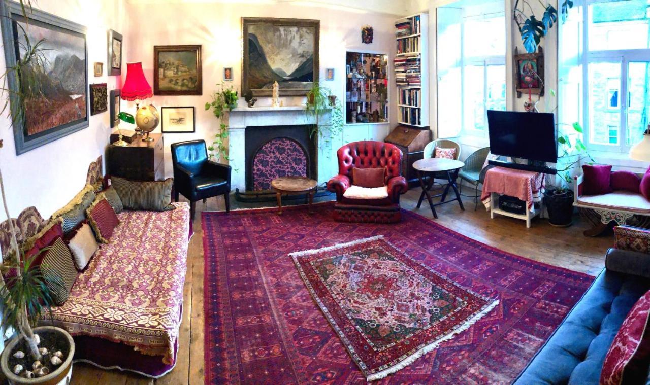 Central Apartment With Parking, Original Art And Antiques 爱丁堡 外观 照片